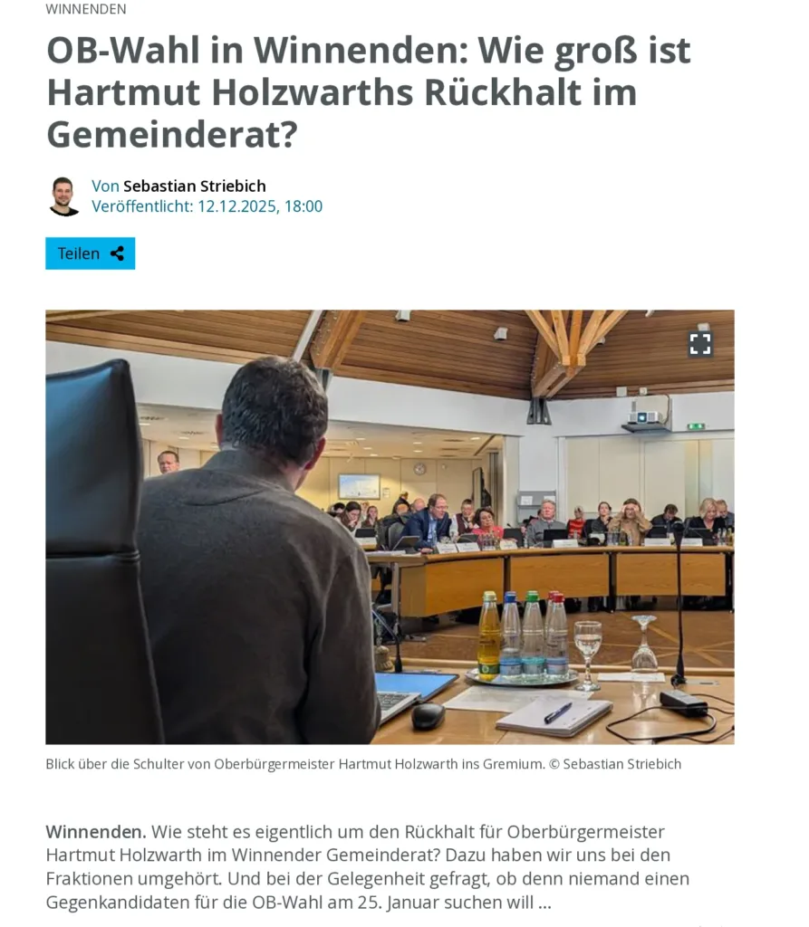 Wie sehen die Gemeinderatsfraktionen auf die Oberbürgermeister-Wahl?